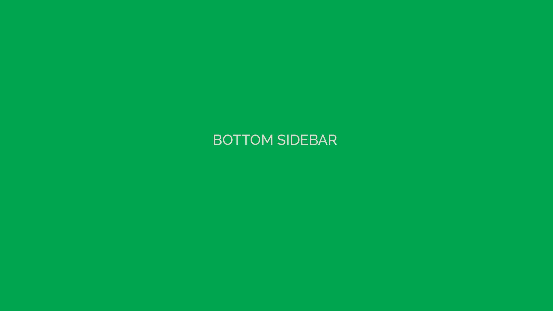 Bottom Sidebar